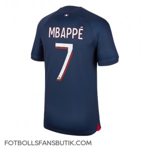 Paris Saint-Germain Kylian Mbappe #7 Replika Hemmatröja 2023-24 Kortärmad